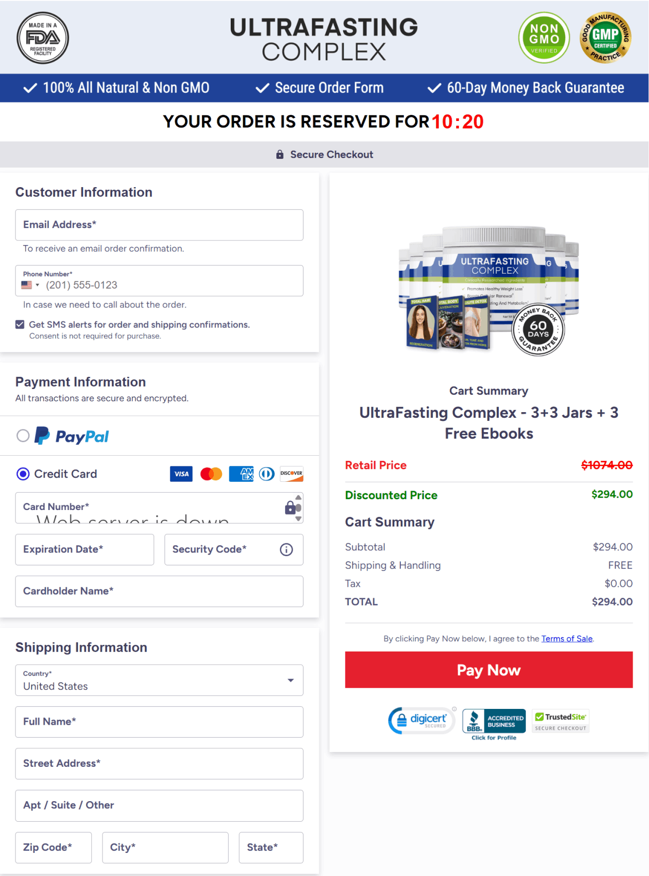 ultrafasting complex secure checkout